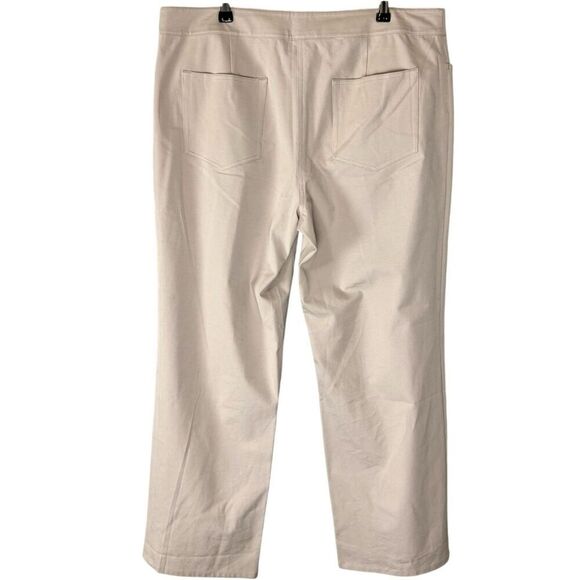 NWT Eileen Fisher Organic Cotton Muslin Straight Pants Jeans Size Large - Picture 2 of 11